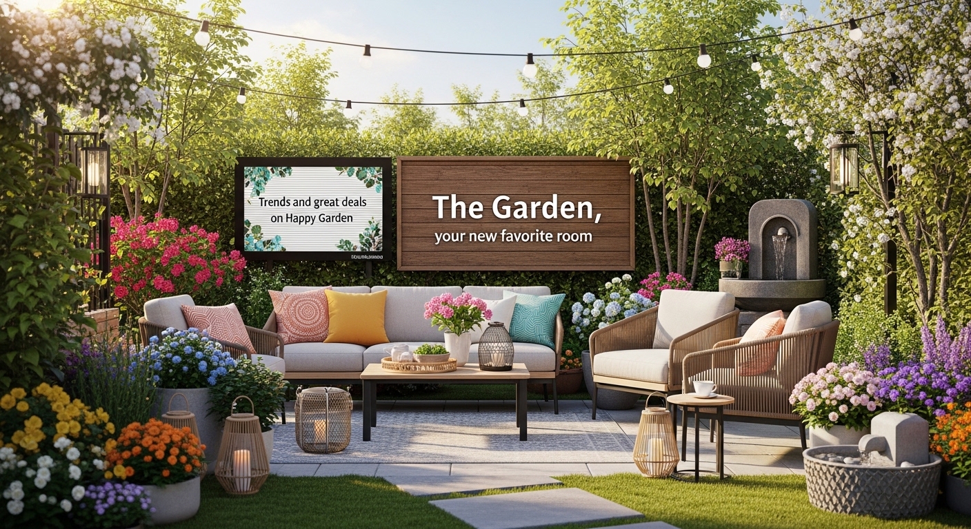 Le Jardin, Votre Nouvelle Pièce Préférée : Tendance et Bons Plans sur Happy Garden